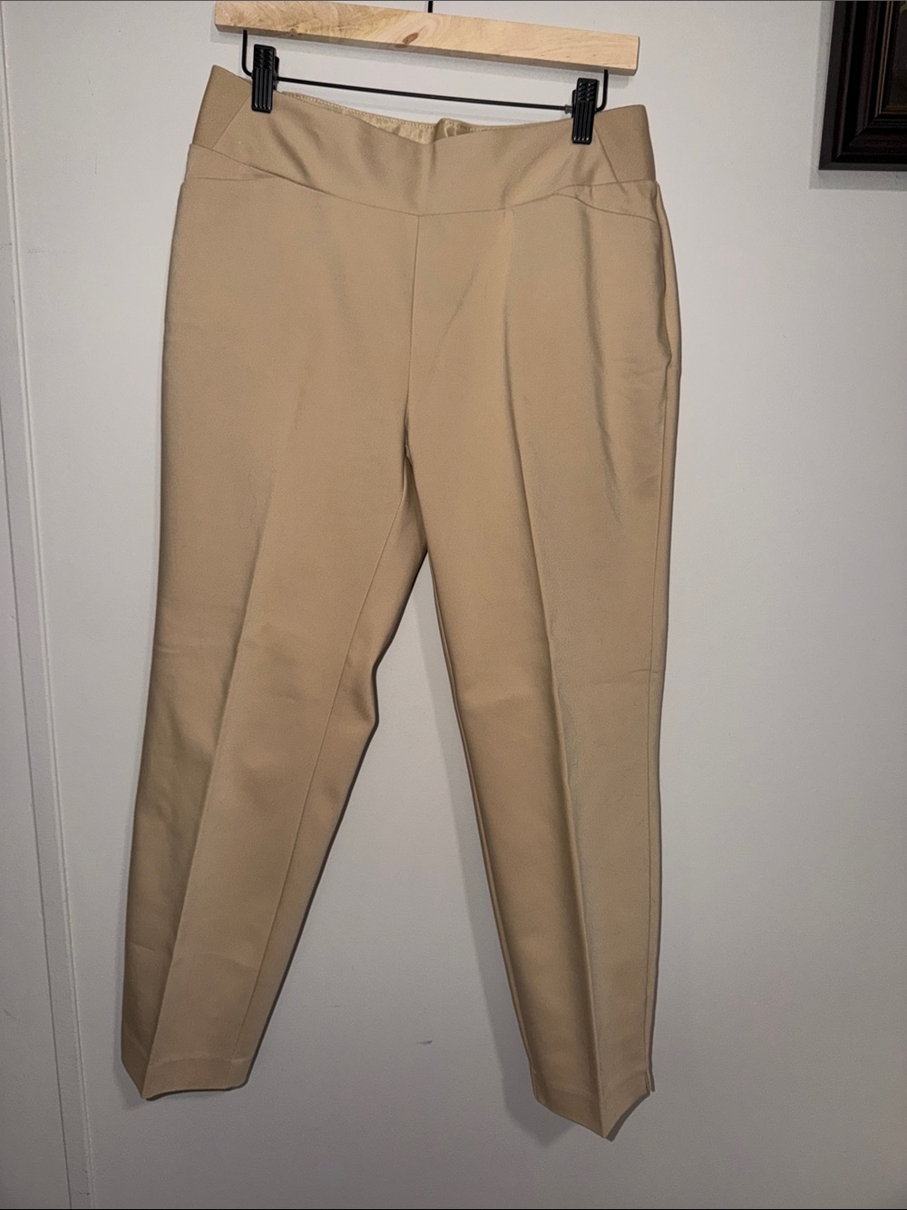 Investments Women's Tan Tailored Ankle Trousers